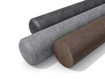 Poles made from recycled plastic
