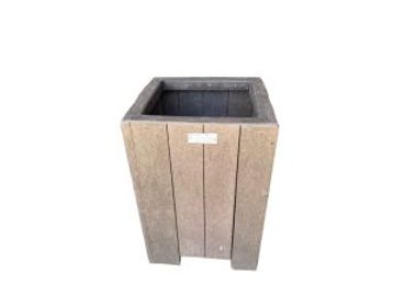 Dustbin made from recycled plastic