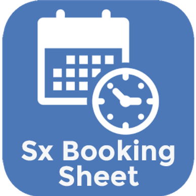 Sx Booking Sheet