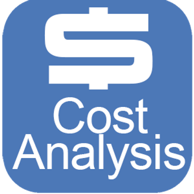 Icon with dollar sign and text 'Cost Analysis'