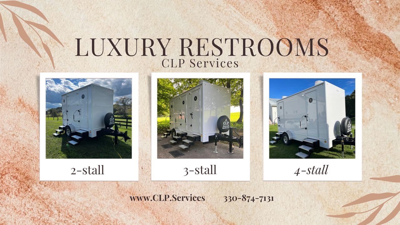 CLP Services - Portable Toilets And Restroom Trailers - Luxury restroom trailers in Bolivar, Ohio
