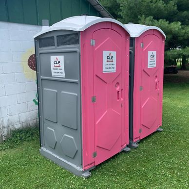 Pink Portable Toilets for Events