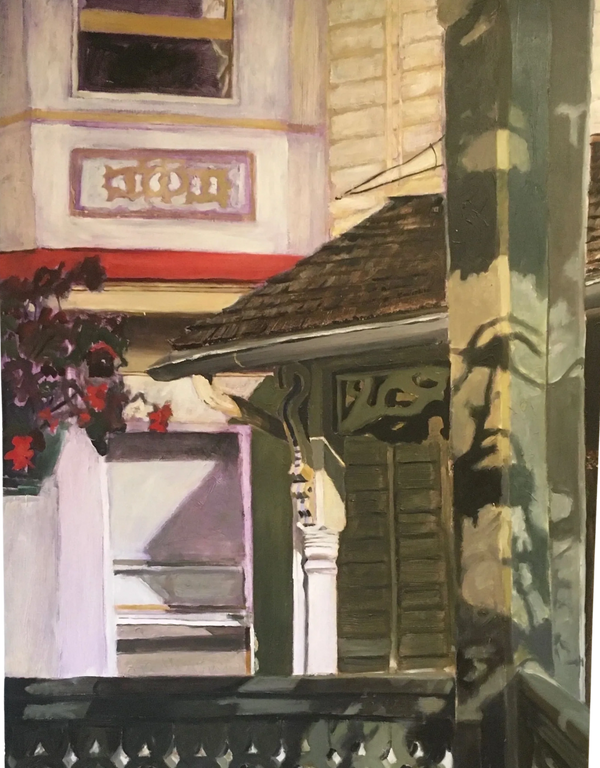 "Cape May Sunlight". Oil On Canvas. H 48" x W 36". 1994.