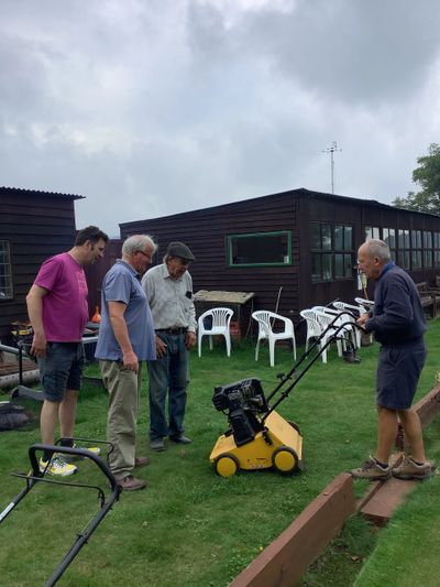 Grounds maintenance at Sutton Bowls Club 