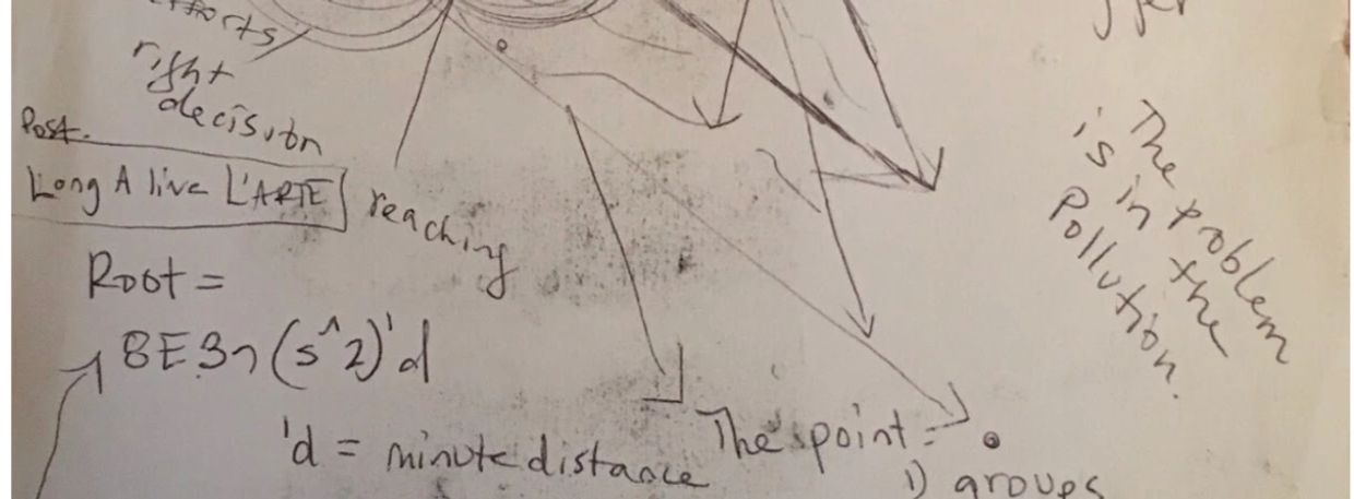 Dream cycles equation. Castigliona Olona, Italy, original copy. 2016. Stefany Fisher