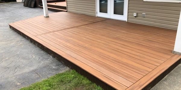 deck builder trex select transcend composite  cedar railings langley surrey contractor construction