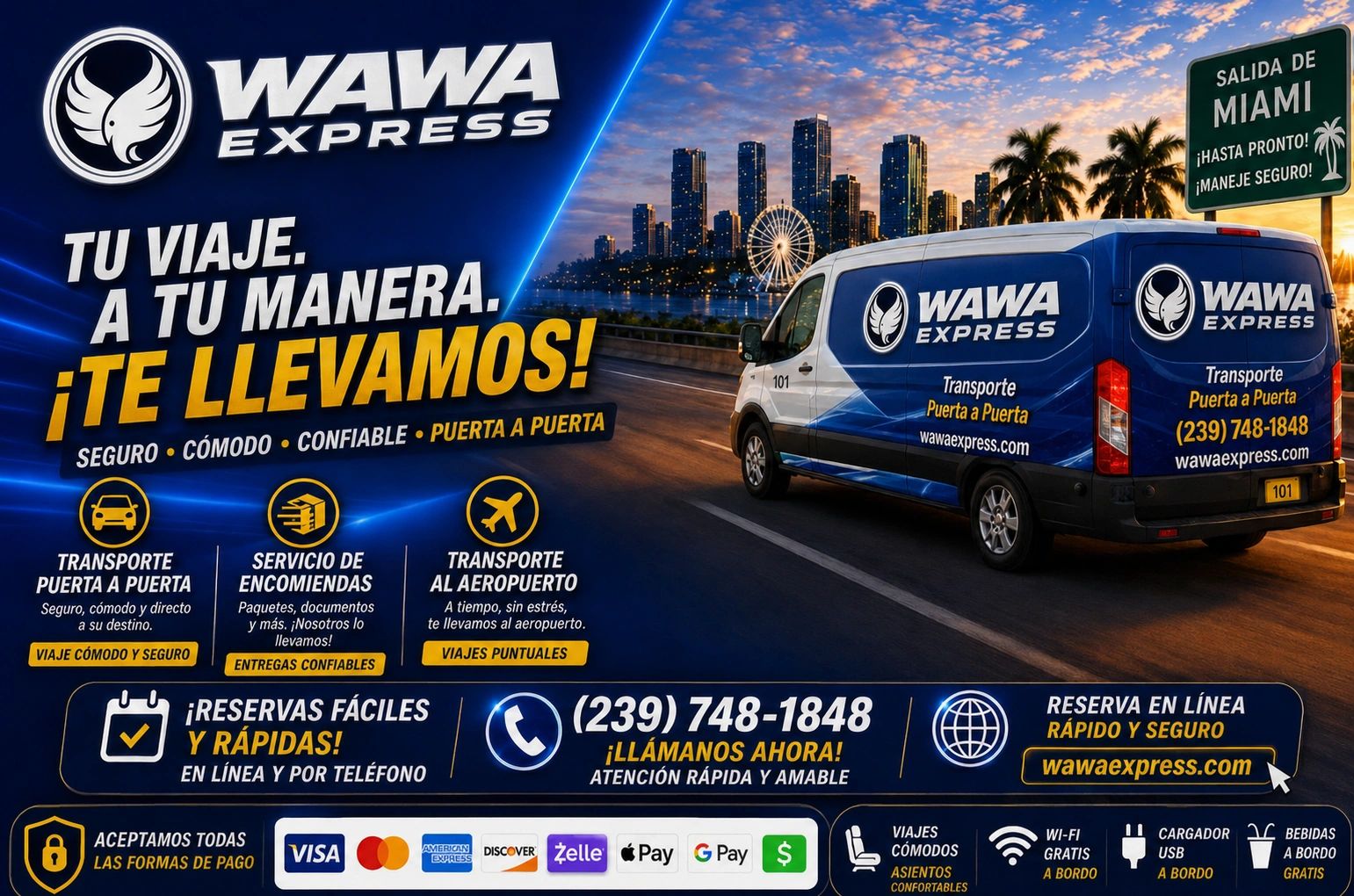 Transporte Puerta a Puerta, Viajes Compartidos Airport transportation, Door to Door Transportation