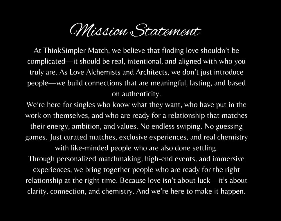 A black and white photo of the words mission statement.