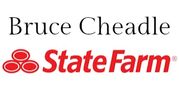 State Farm logo with the name Bruce Cheadle above it.