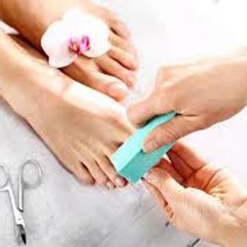 Basic nail care including buffing nails