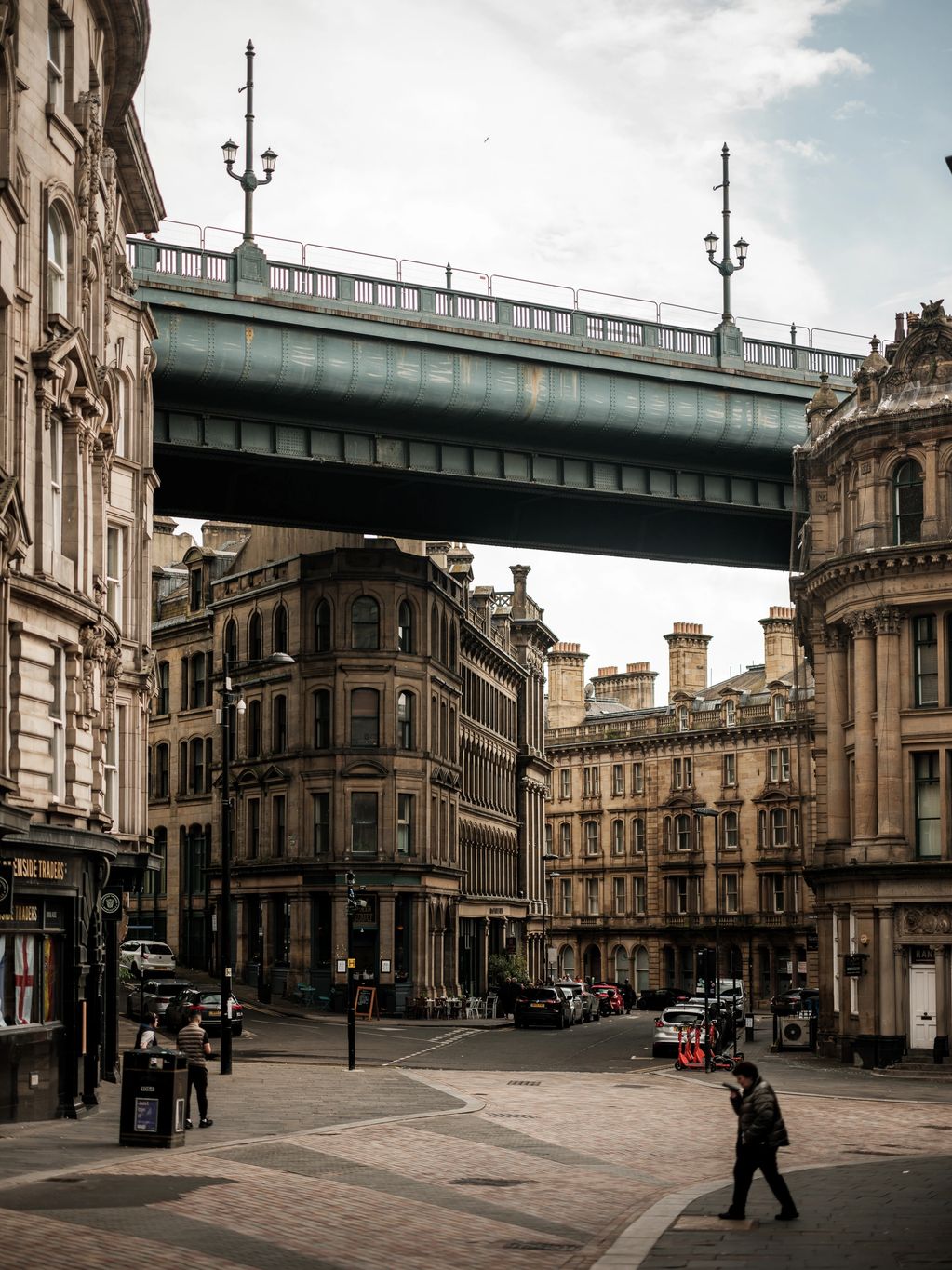 Colour image of historic region of Newcastle, United Kingdom. 