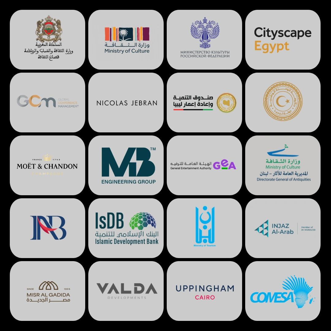 Collection of various cultural, governmental, and corporate logos.
