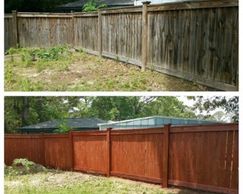 Staining Fence