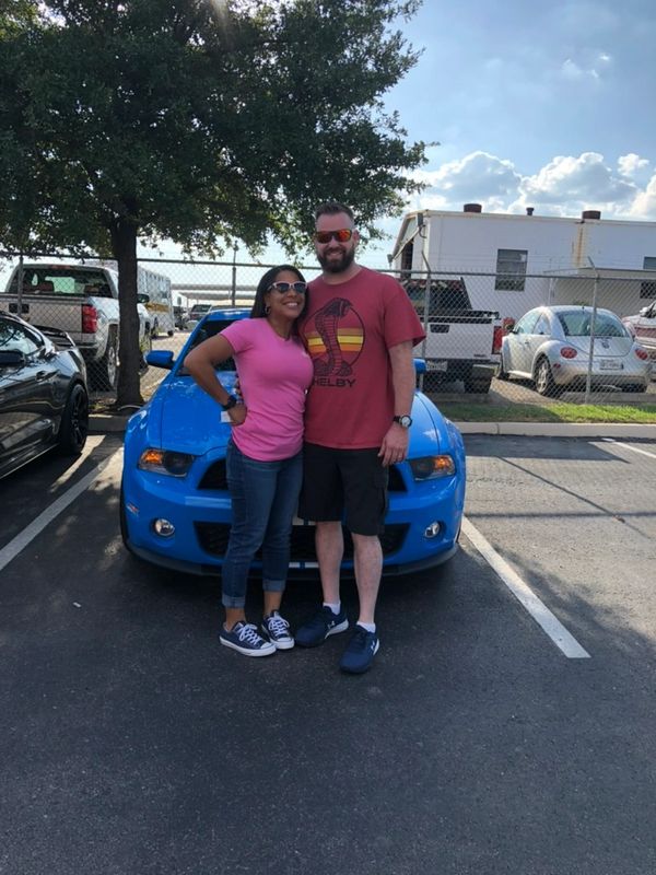 Me & "The Better Half" at our first Snakes & Stangs event in San Antonio, TX