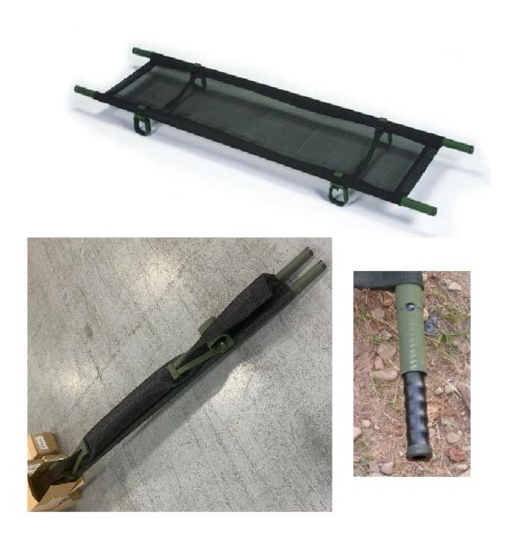 Litter, Folding, Rigid Pole, Decontaminable, NSN 6530-01-380-730