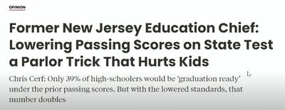 On 39% of high schoolers in NJ would graduate under prior standards