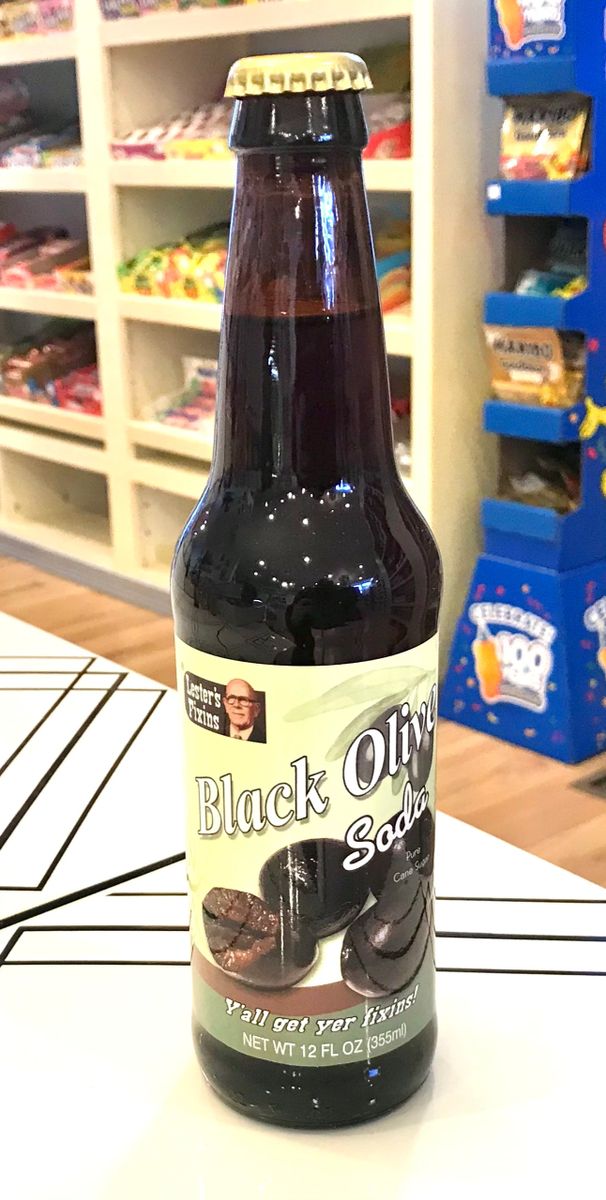 Lester's Black Olive Soda
