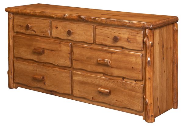 rustic style solid hickory handcrafted dresser with custom options