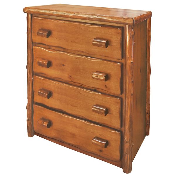 rustic style solid hickory handcrafted chest of drawers with custom options