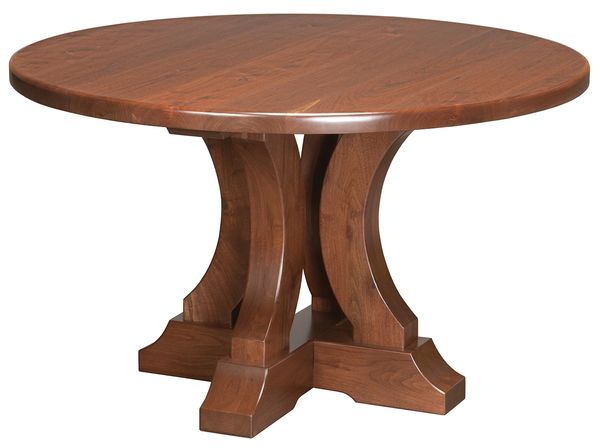 traditional style solid walnut handcrafted table with custom options