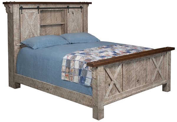 craftsman style solid oak handcrafted bed with custom options