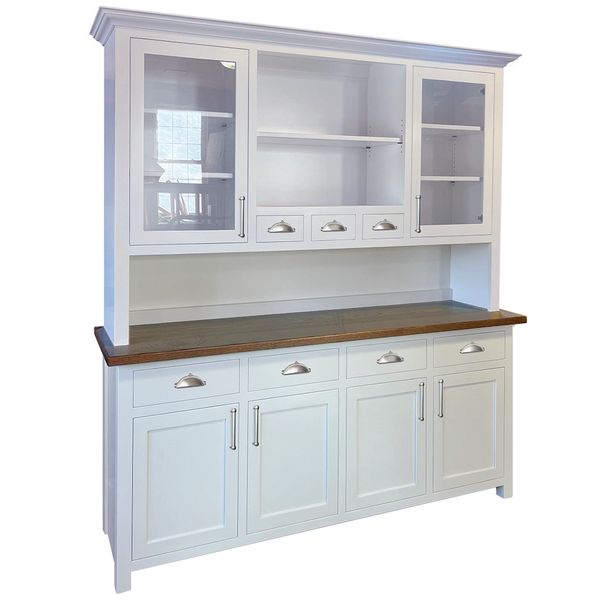 Craftsman style solid Oak handcrafted hutch with custom options
