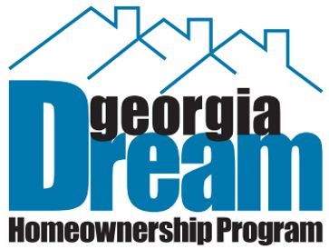 Logo for Georgia Dream Homeownership Program with house outlines.