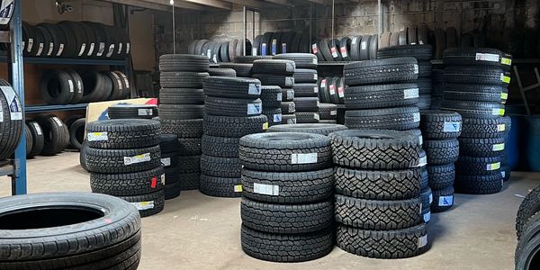 This is our tire supply for all of the tires we replace on a weekly basis