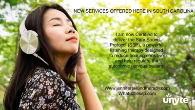 Person wearing headphones listening to music for the SSP relaxed no anxiety 