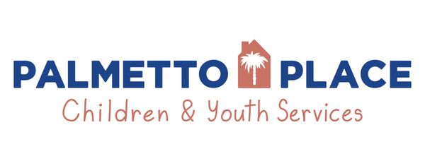 Logo for Palmetto Place Children &amp; Youth Services featuring a palmetto tree symbol.