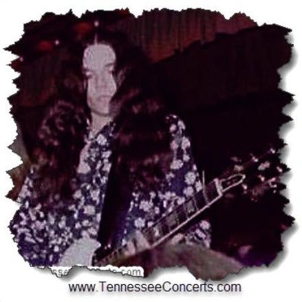 April 18, 1974: Lynyrd Skynyrd guitarist Gary Rossington 
at the old Memorial Gym at Tennessee Tech 