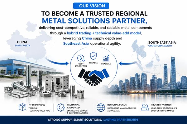 Vision to be a trusted regional metal solutions partner with strong supply and smart solutions.