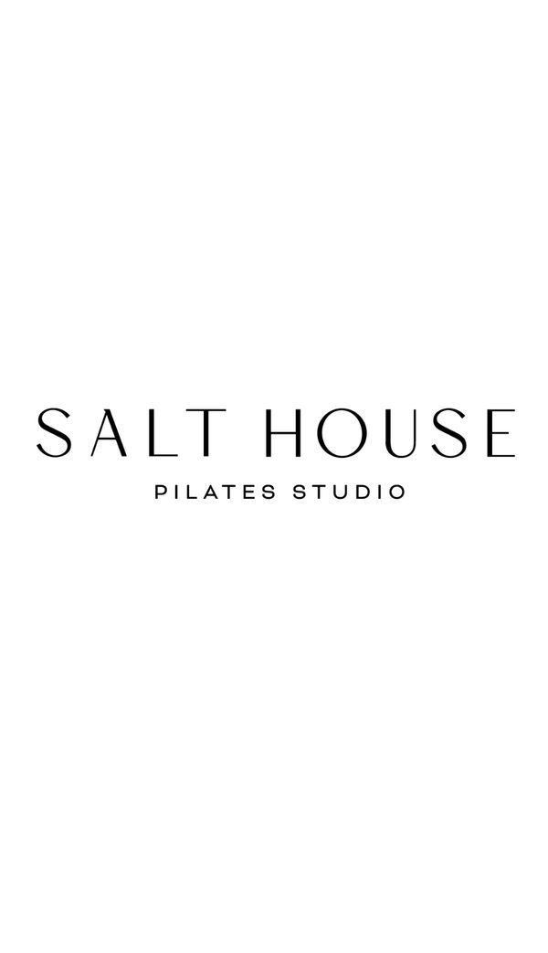 Minimalist logo for Salt House Pilates Studio.