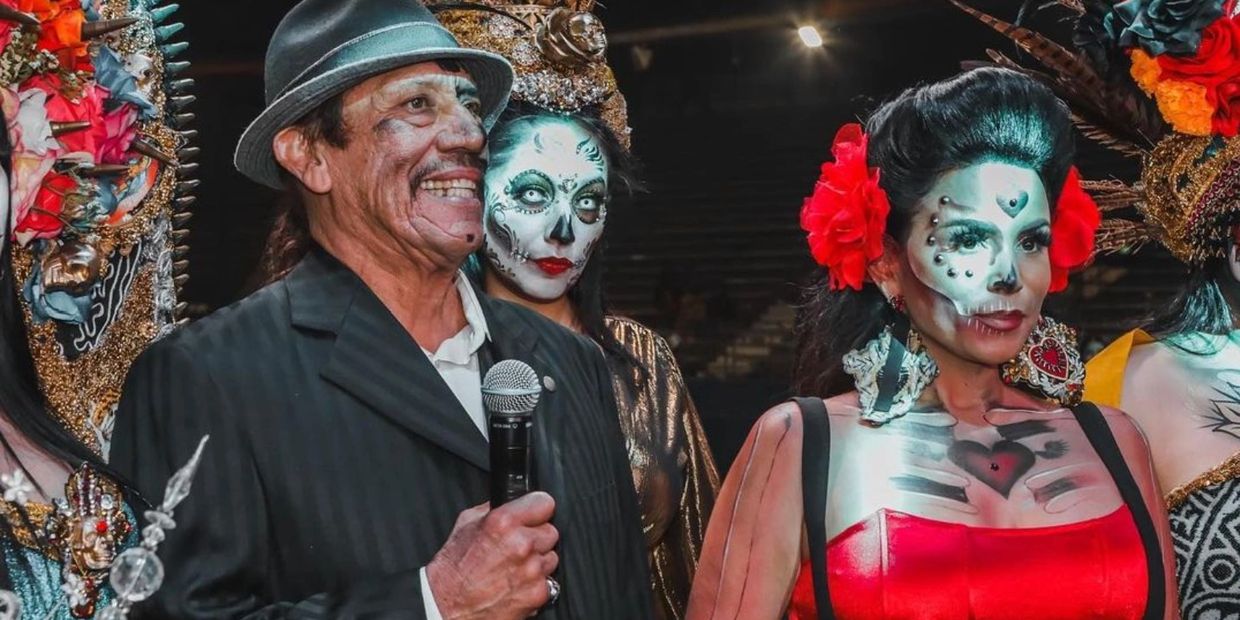 Hosts Danny Trejo and Alysha Del Valle 

Photo by
https://www.instagram.com/carnival_pictures/