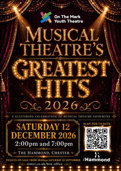 Poster for Musical Theatre's Greatest Hits 2026 event.