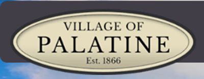 Sign for the Village of Palatine, established 1866.