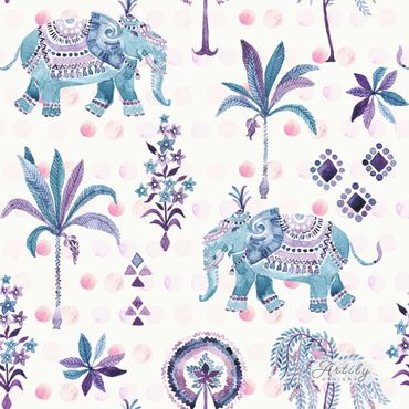Royal Elephant Garden Pattern