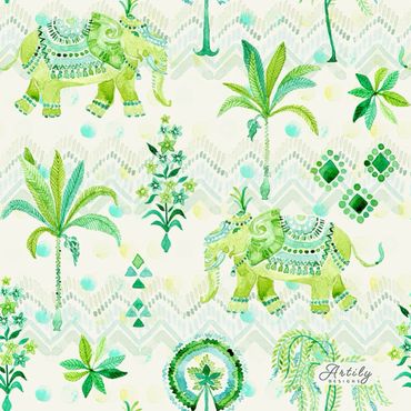 Royal Elephant Garden Pattern