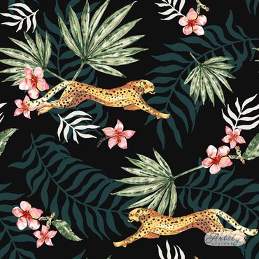 Tropical Leopard Pattern