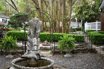 Angel Fountain in courtyard