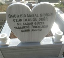 tek kişilik kalbli mezar