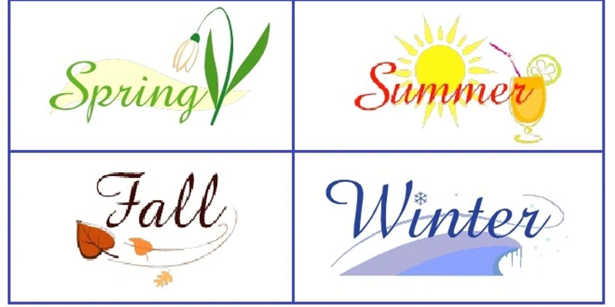 Box showing 4 seasons