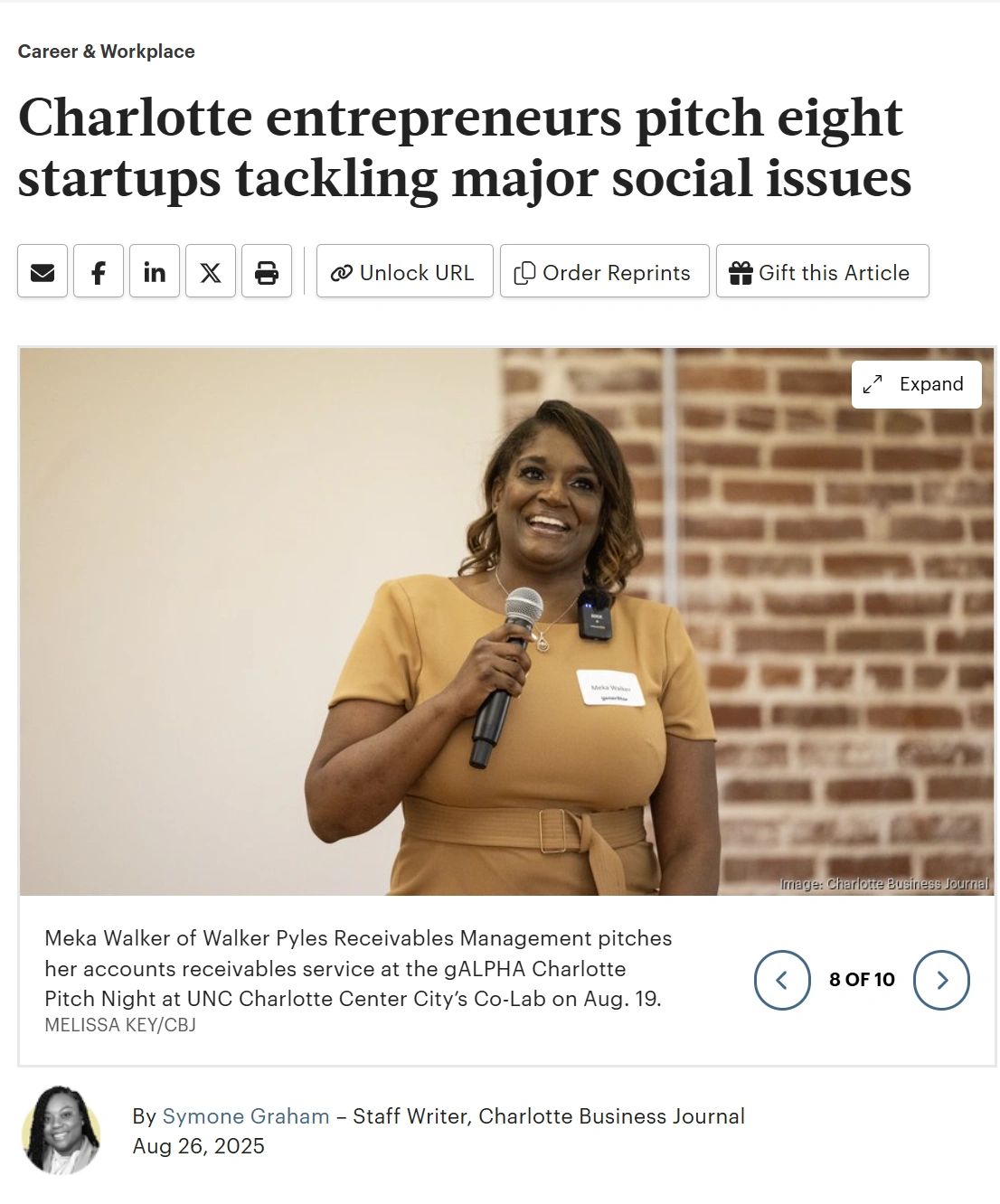 Meka Walker of Walker Pyles Consulting was featured in the Charlotte Business Journal 