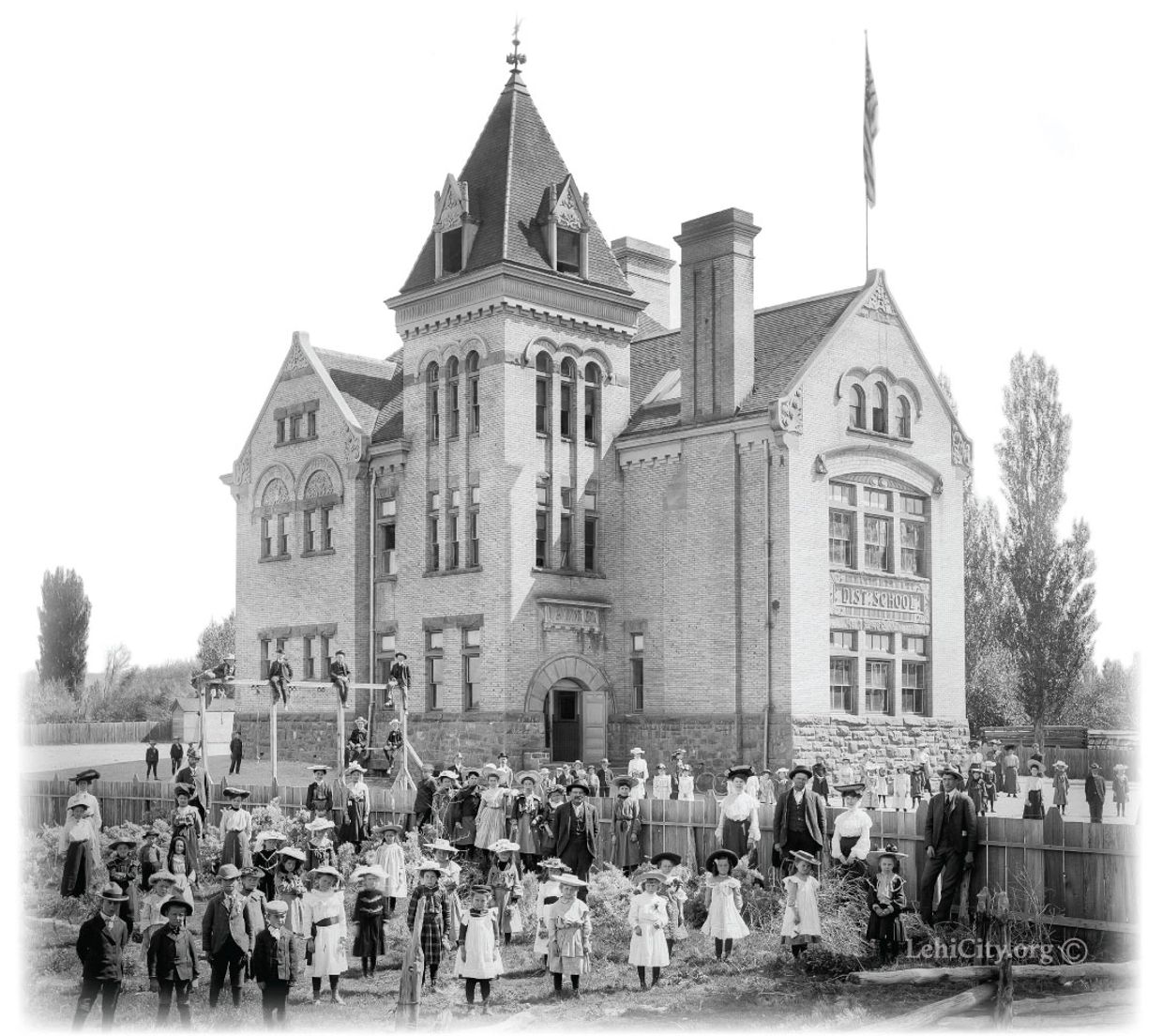 Lehi Central School 1900's in Center street Lehi