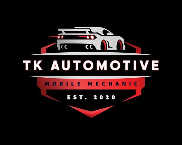 Logo for TK Automotive, a mobile mechanic service established in 2020.