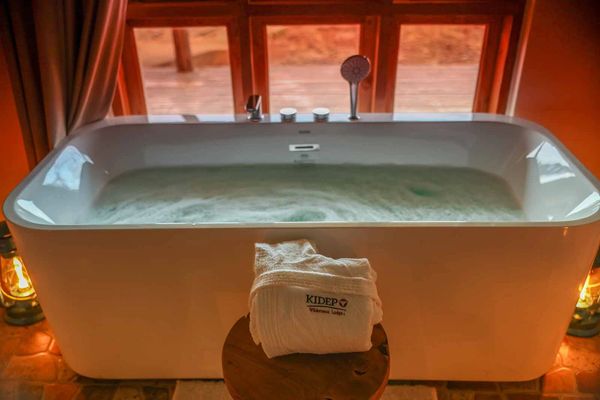 Bath at Kidepo Wilderness Camp