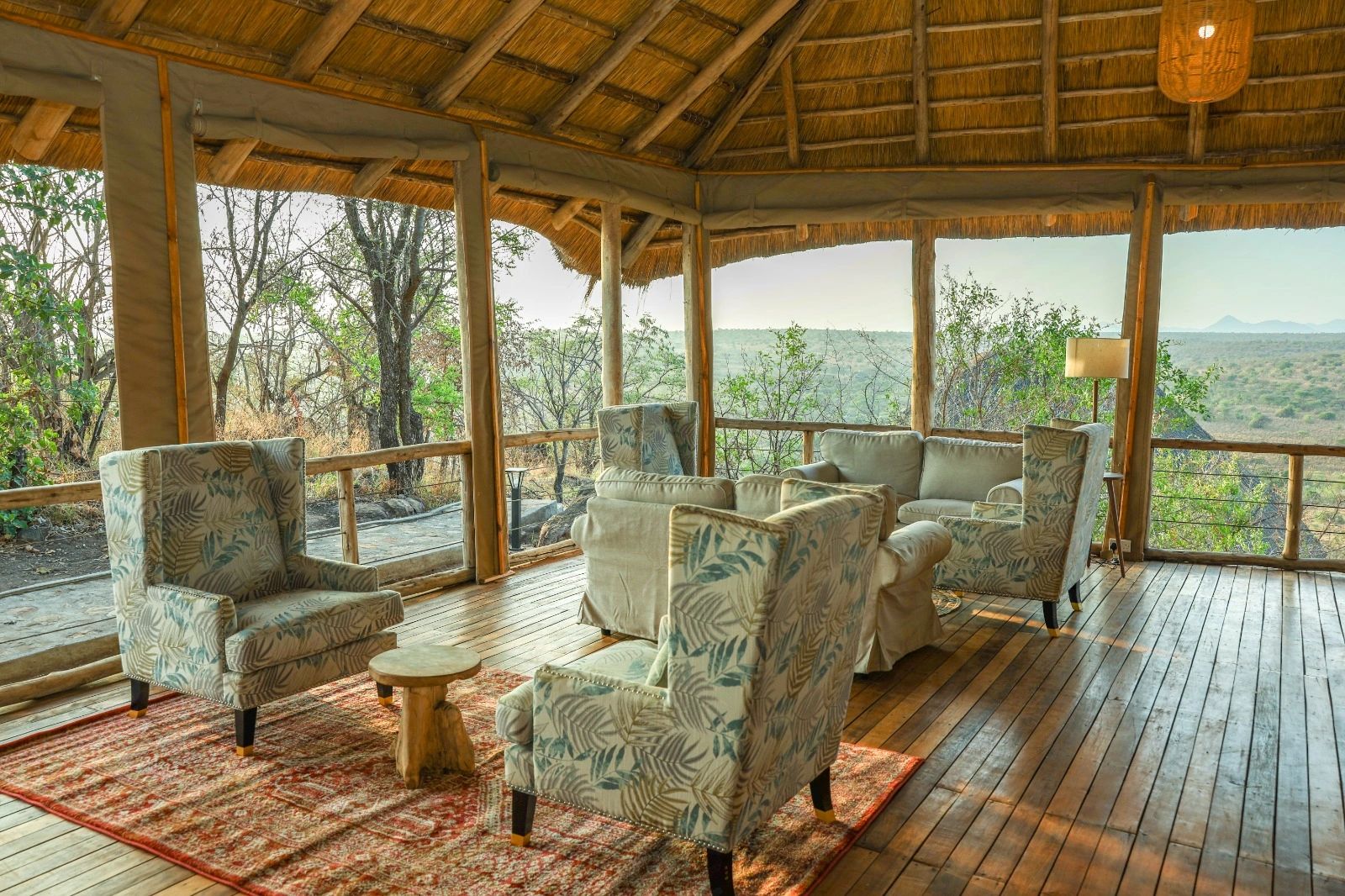 Deck Area at Kidepo Wilderness Lodge