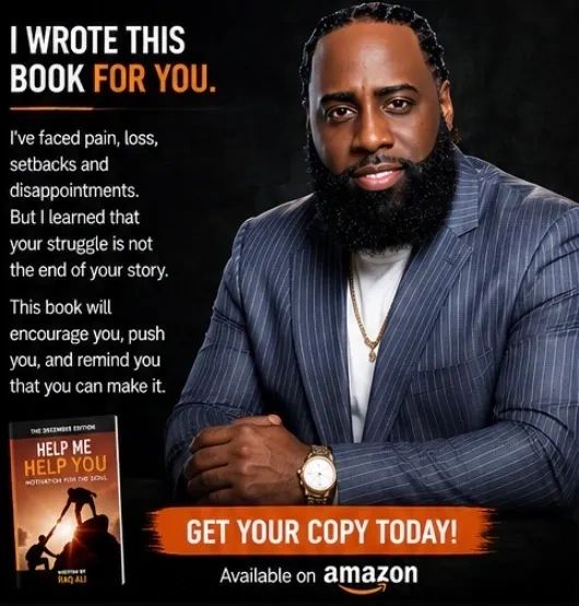 Author promotes his motivational book to inspire and encourage readers facing struggles.