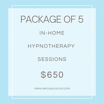Package of 5 in-home hypnotherapy sessions
