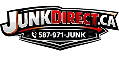 Logo for JunkDirect.ca with contact number 587-971-JUNK.